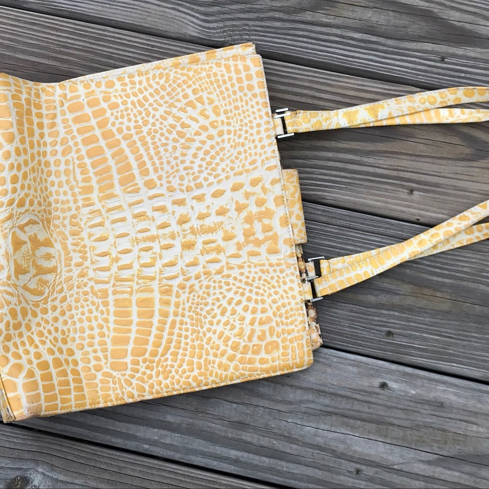 Poesis Handbag Women Shoulder Bag Yellow Bag - Picture 4 of 8